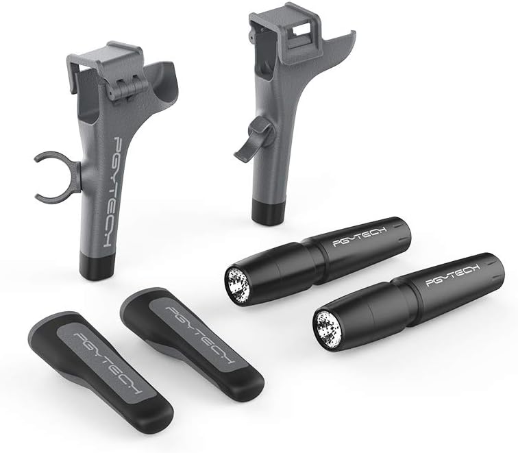 PGYTECH Mavic 2 Landing Gear Extensions LED Head Lamp Light Set for DJI Mavic 2 Pro Zoom (Without Batteries)