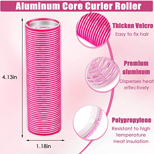 8 Pieces Assorted Hair Rollers For Bangs Aluminium Core Curler Roller Self Grip Roller Self Holding Roller Hairdressing Curler For Long Hair Bang Jumbo Roller Women Hairstyle, 4.1 X 1.2 Inch #TOP1
