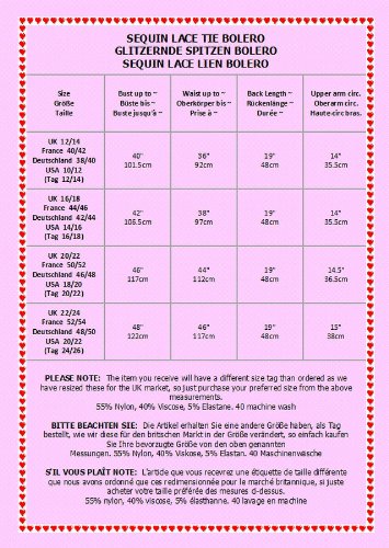 DangerousFX - Bolero in pizzo e paillettes- - nero...