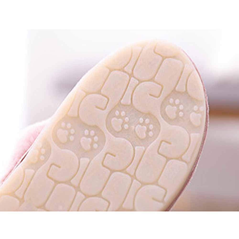 YHQZNLXQ Rosa Flauschige Hausschuhe Damen, Slides Winter Flip Flops Warme Bequeme Flauschige Hausschuhe Lady House Weiche Schuhe Flache Schuhe für Indoor Outdoor Flache Sandalen Damen