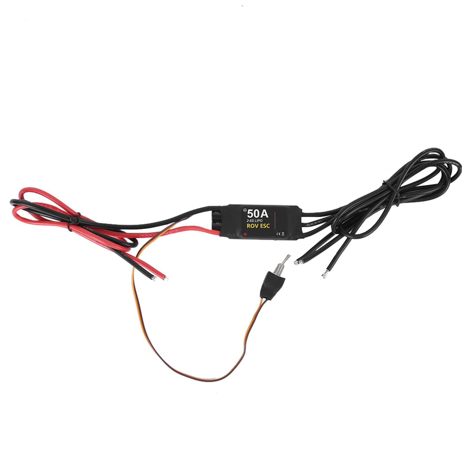 Wodoszczelny bezszczotkowy regulator 50 A 2-6S do łodzi 24 V RC - podwodny ster