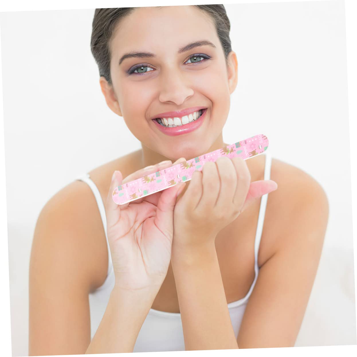 Mikinona 75 Pz Lima per unghie natalizia file di manicure di natale lima lucidante per pedicure strumento per manicure para uñas striscia di unghie strumento professionale per manicure