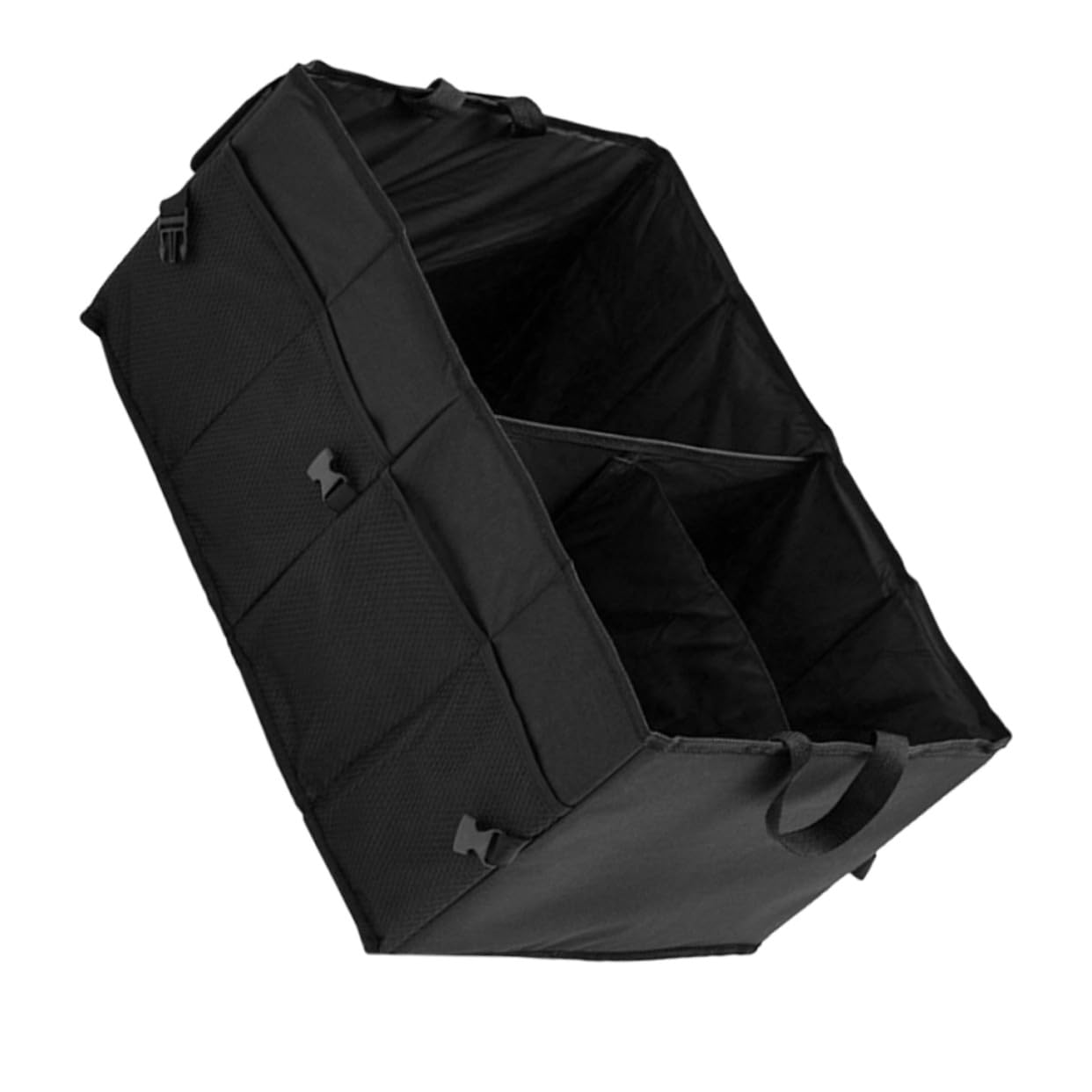 Organisateur coffre voiture pliable avec compartiments multiples en tissu non tissé noir
