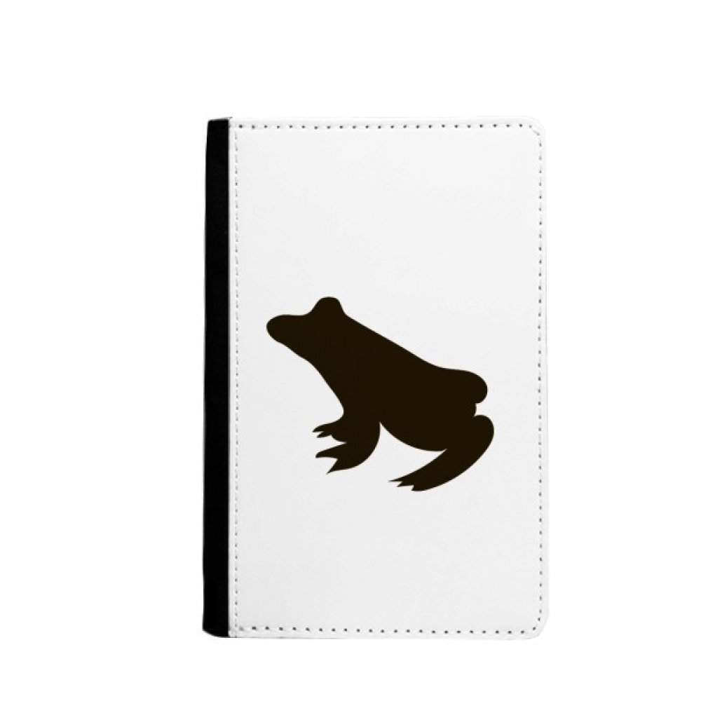 Black Frog Cute Animal Portrayal Passport Holder Notecase Burse Wallet Cover Card Purse