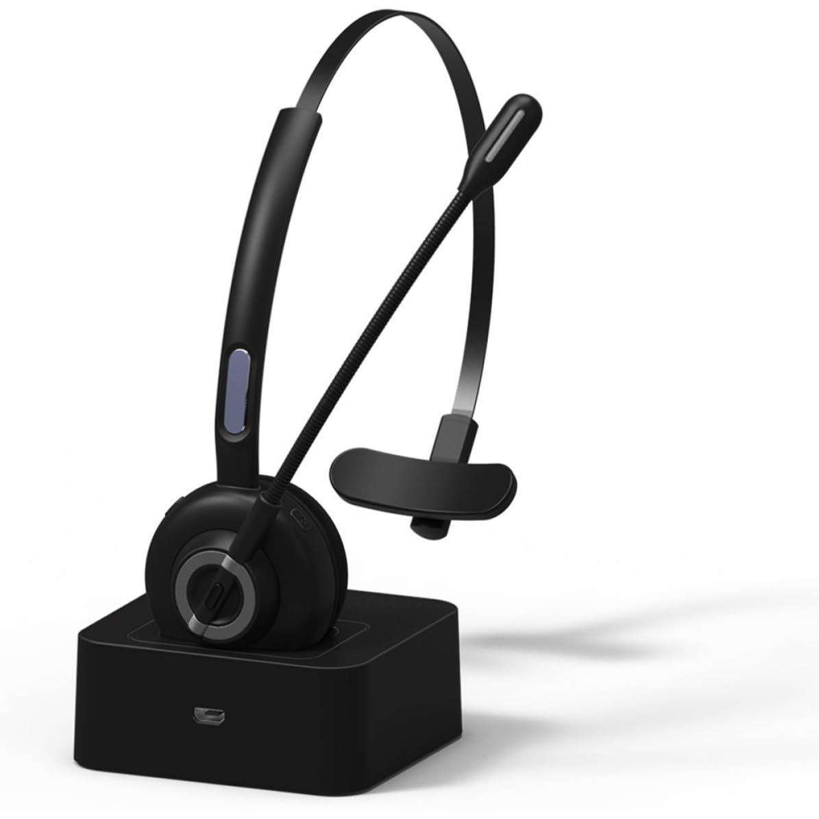 STOBAZA Auriculares Micrófono Inalámbricos 5.0 de Diadema, Negros | Auriculares Inalámbricos Cancelación de Ruido, Diseño Ergonómico y Suave, para Oficina y Ocio