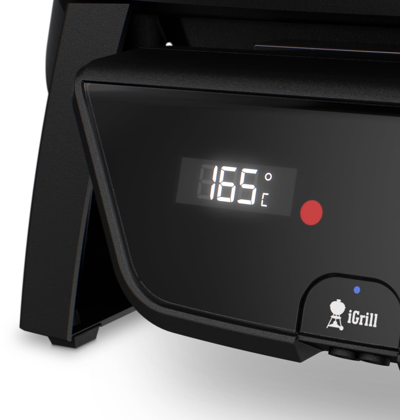 Weber Pulse 1000 Elektrogrill | 1800 W, Porzellanemaillierte Guss-Grillroste, Smarte digitale Temperaturkontrolle, 41 x 31 cm Grillfläche, Schwarz