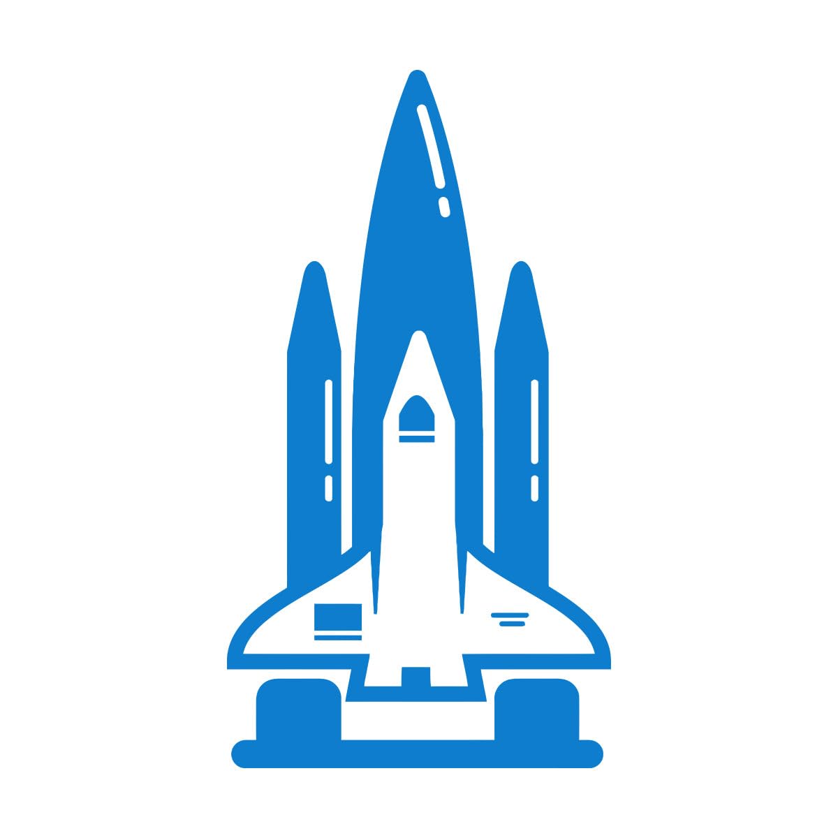 Wall Vinyl Sticker Decor Space Rocket School Spaceship Boy Children's Room Funny 72x132.6cm Self Adhesive Extra Large Blue
