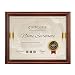 8.5x11 Document Frame / Certificate Frames Made of Solid Wood High Definition Glass and Display Certificates , Standard Paper Frame Brown