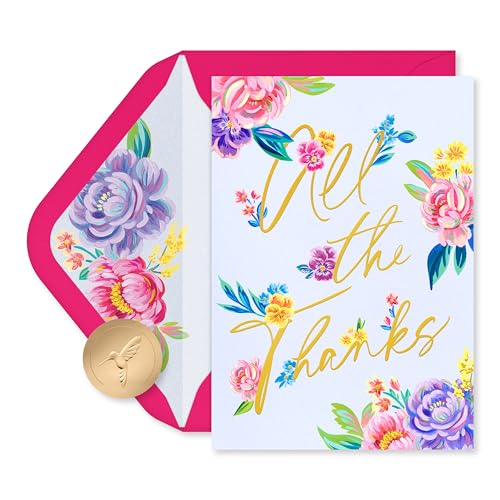 Cartes de remerciement vierges pour mots personnalisés avec enveloppes Papyrus