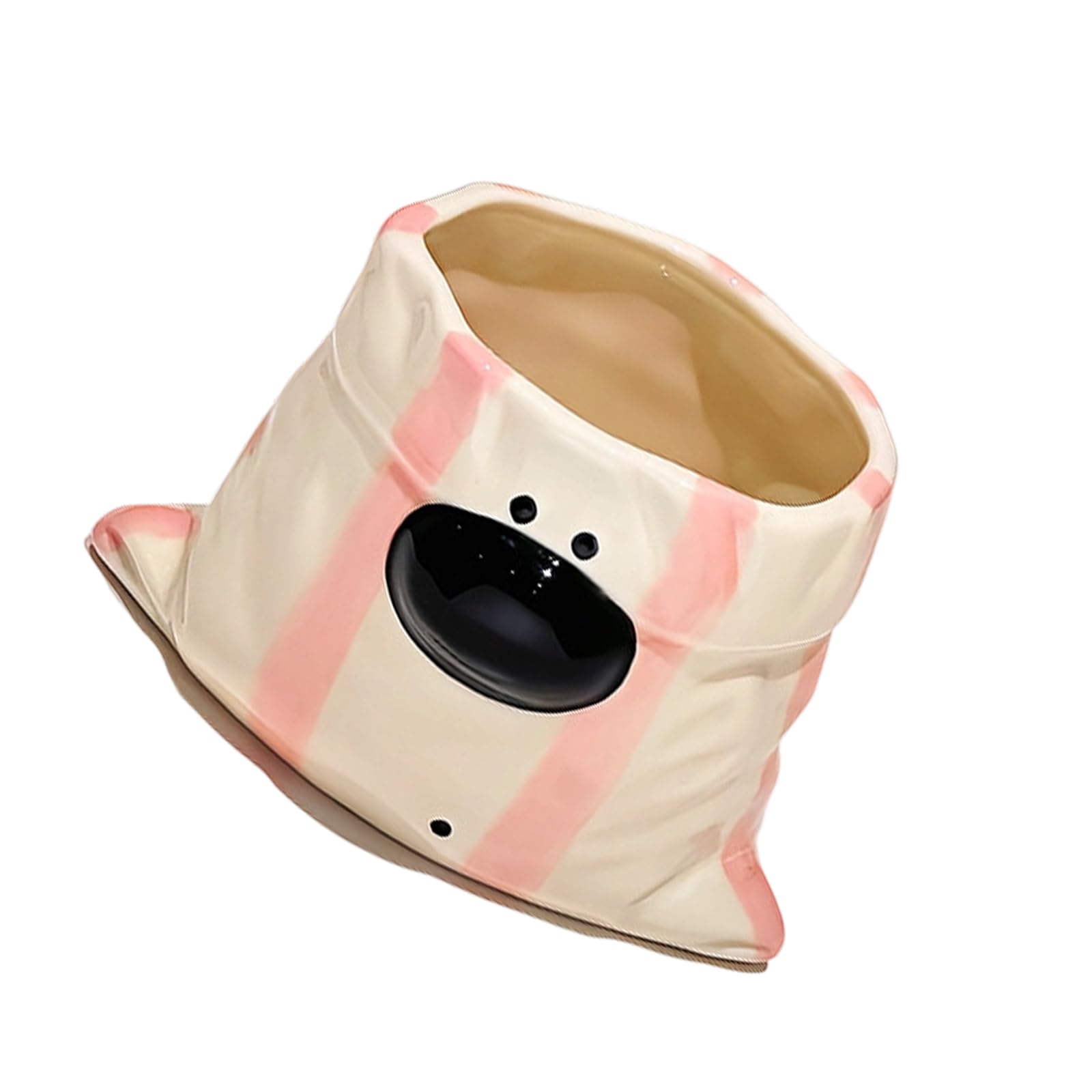 Xinsheinelry Sturdy Ceramic Drinking Mugs with Capricious Pouches Dog Shape Add Fun to Your Routine Elegant Drinking Cup Ceramic Coffee Mugs