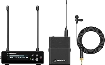 Sennheiser EW-DP ME2 SET (Y1/ 3) Tragbares digitales UHF-Drahtlosmikrofonsystem mit ME2-Ansteckmikrofon mit Kugelcharakteristik - Schwarz (700019)