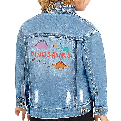 Dinosaurs Toddler Denim Jacket - Dino Lover Boy Gift - Dinosaur Design Clothing