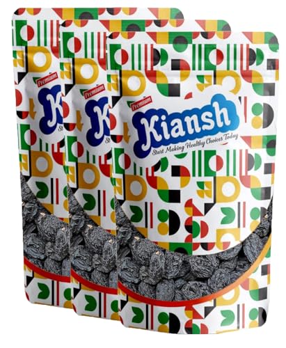 Image of Kiansh Dry fruits (Black Raisins /Kali Darakh /Kail Kishmish, 750g)