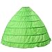 Produktbild BEAUTELICATE Petticoat Reifrock Unterröcke Damen Lang Fur Brautkleid Hochzeitskleid Vintage Crinoline Underskirt., Grün, Einheitsgröße