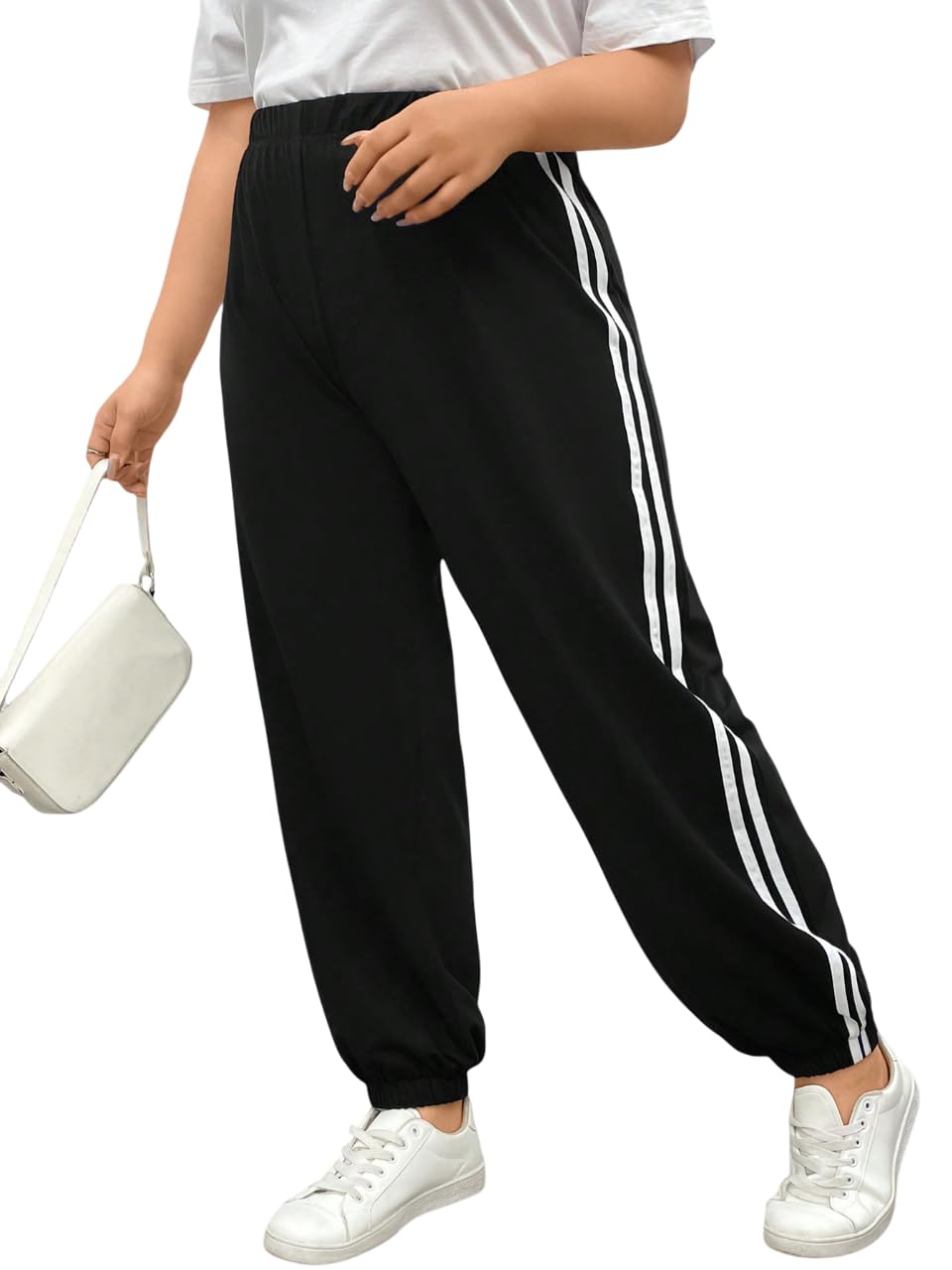 Baggy Joggers/Loose fit,High Waist Yoga Pants/Casual, Long Length Extra Baggy fit Lower Cotton for Women-image-2