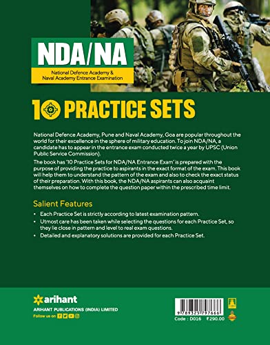 10 Practice Sets NDA/NA Defence Academy & Naval Academy (Old Edition) 1