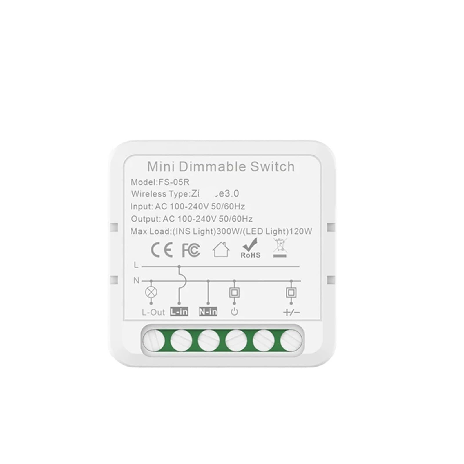 Module de variateur intelligent 10A pour ampoule domestique avec minuterie réglable