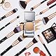 Pinselset Makeup Start Makers 10 Stück Professionelle Make Up Pinsel Set Schwarzer Marmor Kosmetik Pinselset Puder Foundation Lidschatten Concealer Eyeshadow Schmink Pinsel (A)