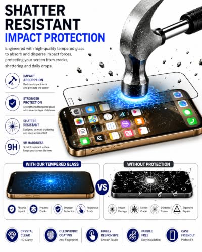 Image of Tempered glass for iPhone 11 Pro Max /XS Max (6.5 Inch), 9H Hardness, HD Clear, Bubble Free, Case Friendly, Scratch Resistant, Screen Protector Full HD Quality, Edge to Edge Coverage, Easy Installation (iPhone 11 Pro Max /XS Max), Pack of 1