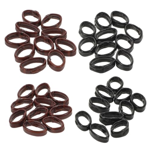 Anillos de sujeción para correa de reloj de cuero en marrón y negro pack de 40 unidades