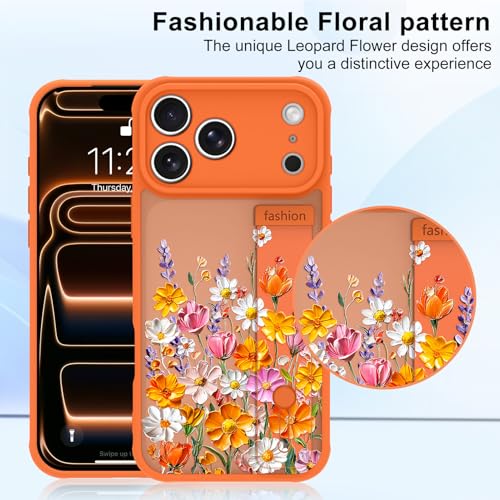 Coque antichoc iPhone 17 Pro Max rigide et souple fleurie - 4