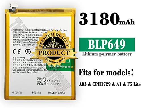 Image of Original BLP649 Battery for Oppo A83 / A83T / A83M / CPH1729, CPH1827 Battery with 6 Month Warranty***(Y00000130)