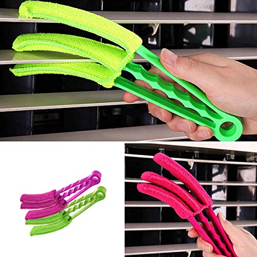 Blind Schoonmaakborstel,3 Lagen Afneembare Wasbare Stofzuiger Tool Roze & Groen 2 Stks - Image 6