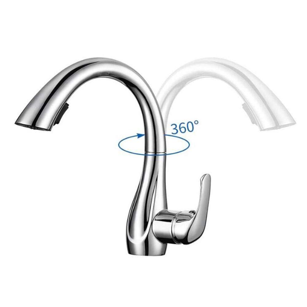 Robinet de cuisine en laiton massif au design épuré et finitions durables