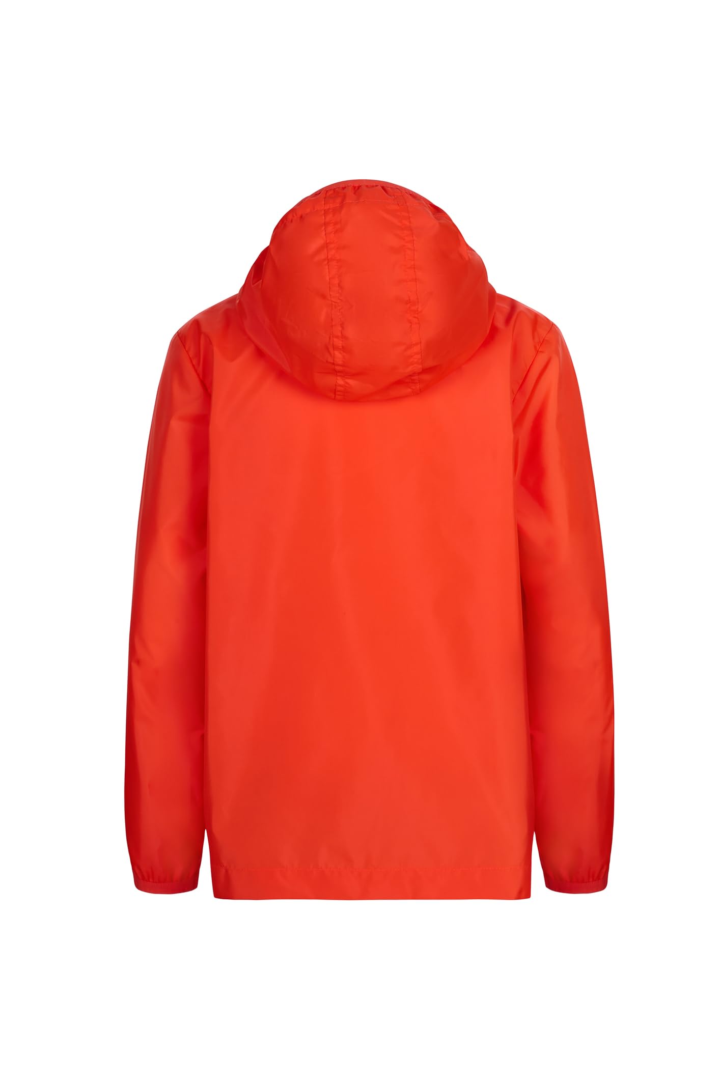 Mukua Stockton Kids Coupe-vent pour enfant Blanc Taille 12/14, Rouge fluo, 5-6 ans