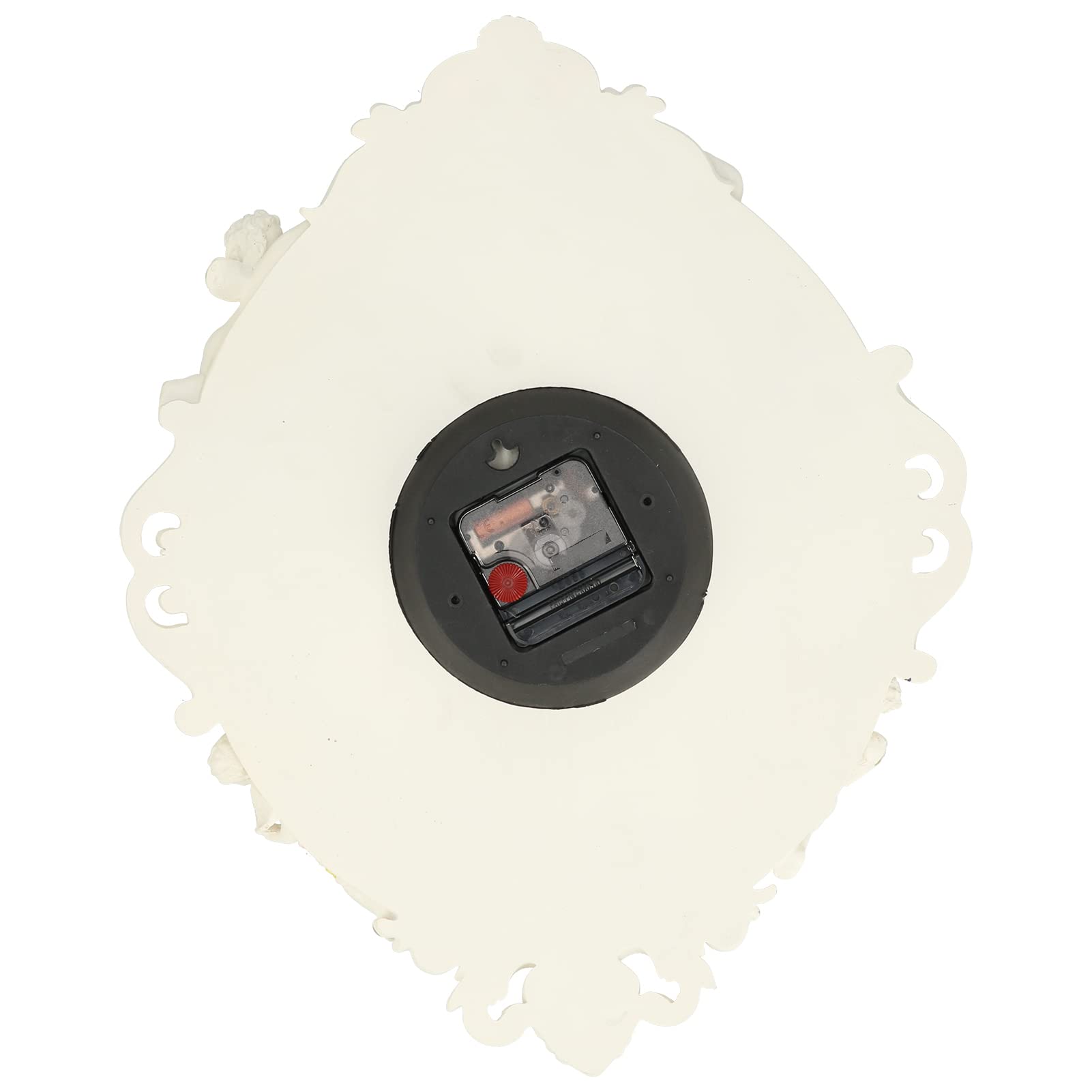 Wanduhr, Elegante, Stumme Wanduhr Im Europäischen Stil für Wohnzimmer, Büro, Kunstharz, 39 X 31,5 cm