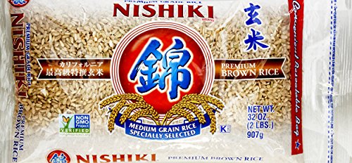 Nishiki Premium Brown Rice, 2 Pound (Pack of 12)