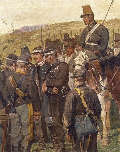 Batalla de Custoza junio de Fattori en lienzo decorativo para salones y despachos