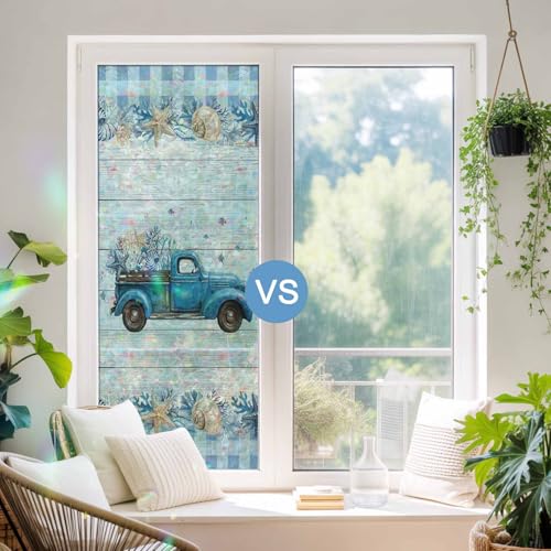 Película de privacidad para ventana 3D 18x39 pulgadas miniatura 3