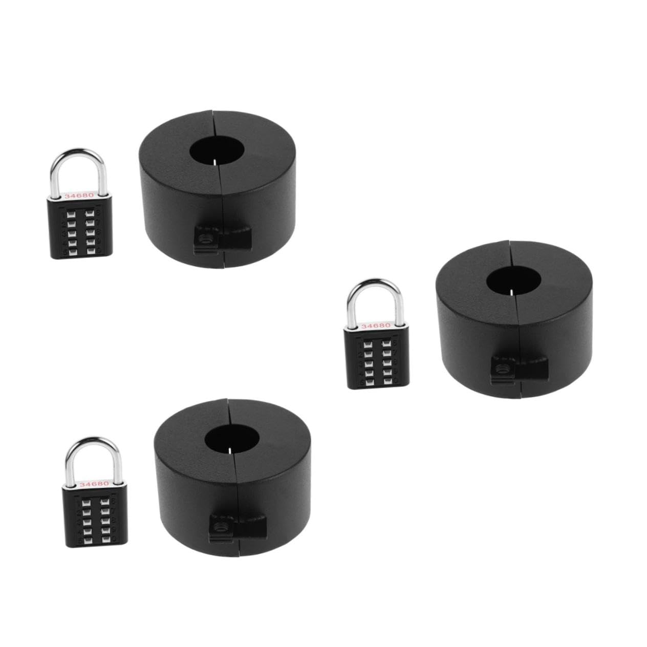 Couvercle de verrouillage poignée anti-tournant avec dispositif de sécurité cadenas robuste