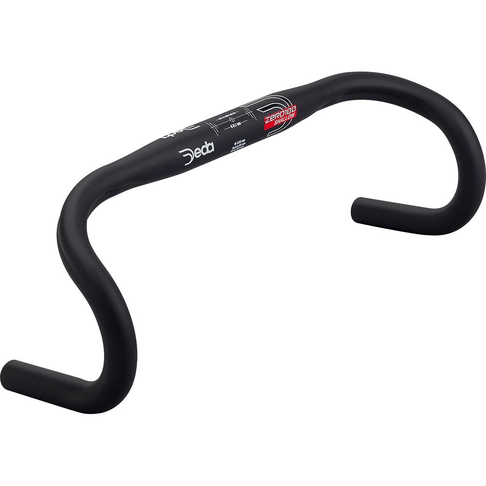 DEDA-ELEMENTI 305383150 Lenker Zero100 42cm Shl.Blk Unisex-Adult, Taille Unique