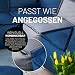 Lumaland Sitzsack-Lounge Modular Sessel | Einfach erweiterbares & leichtes Sofa | Waschbare & Wasserfeste Sitzmöbel für Innenräume & Garten | Indoor & Outdoor Sitz-Garnitur | 96x72x70 cm [Grau]