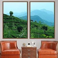 2 Piece Framed Canvas Wall Art Greenlands Canvas Prints Home Artwork Decoration for Living Room,Bedroom - 16