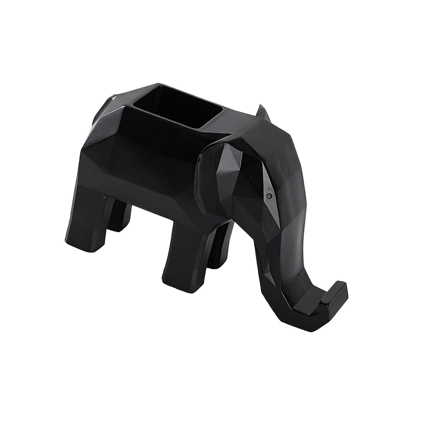 pumpumlia Geometric Elephant Pencil Stand with Phone Stand Decorative Pen Organiser Box for Holding Pencil Eyeglasses Phone Stylish Offices Planner