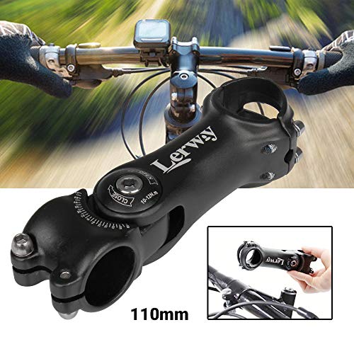 LERWAY Attacco Manubrio per Bici Accessori 0~60 °