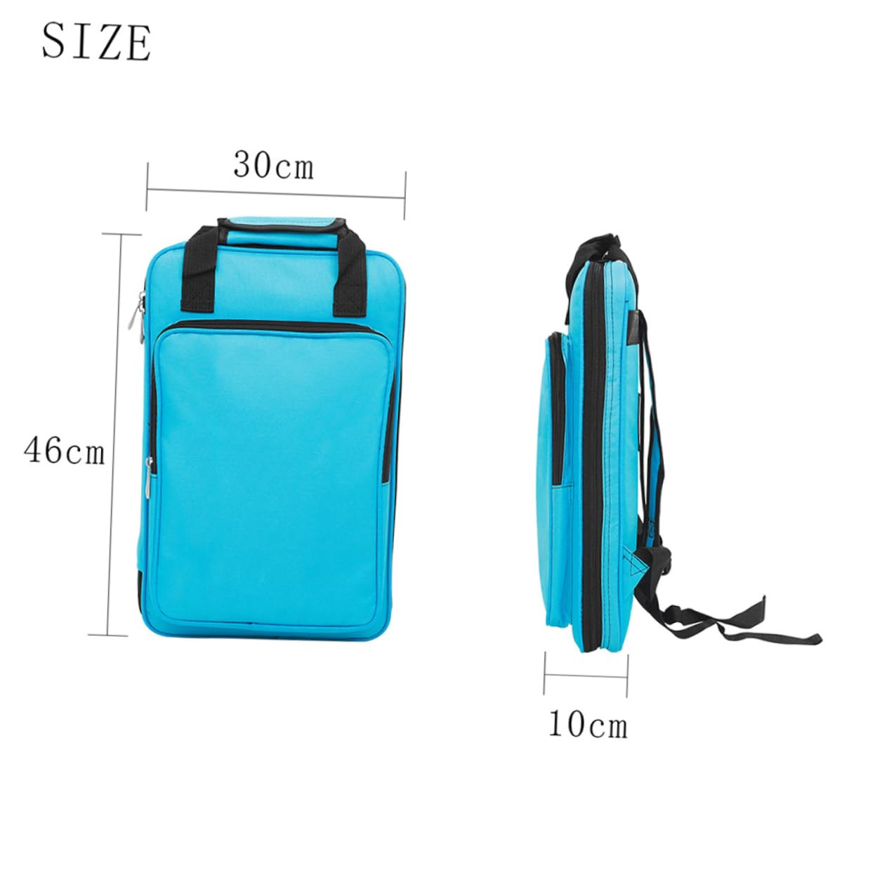 Abaodam Borsa Tracolla Portatile Design Batteria per Oxford e Blu Bacchette Conservare Maniglie Comode Accessori per Percussioni