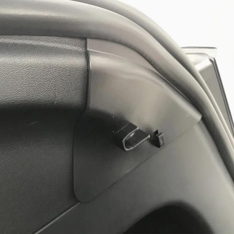 Genérico Juego Fundas Maletero Cubierta Organizadora Cortina Maletero Coche para Tesla para Modelo Y Juniper 2025-2026, Estante Trasero Funda retráctil Maletero(Canvas)