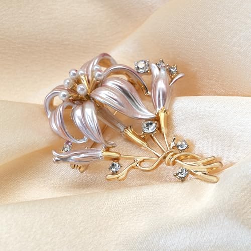 Image of Pretty Elegant Brooch Pin for Women,Flower Brooch Pin Broches for Women's Clothes