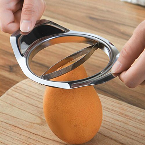 2x Fruta De Maçã Inoxidável Maçã Fácil Corte Slicer Cortador