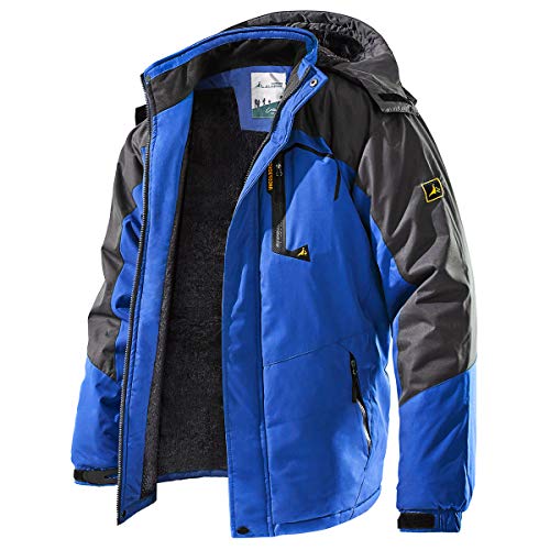 Carwornic Chaqueta De Esquí De Montaña Para Hombre, Resistente Al Viento, Cálida, Para Invierno, Con Capucha, Para Senderismo, Snowboard, Azul Carwornic Chaqueta De Esquí De Montaña Para Hombre, Resistente Al Viento, Cálida, Para Invierno, Con Capucha, Para Senderismo, Snowboard, Azul