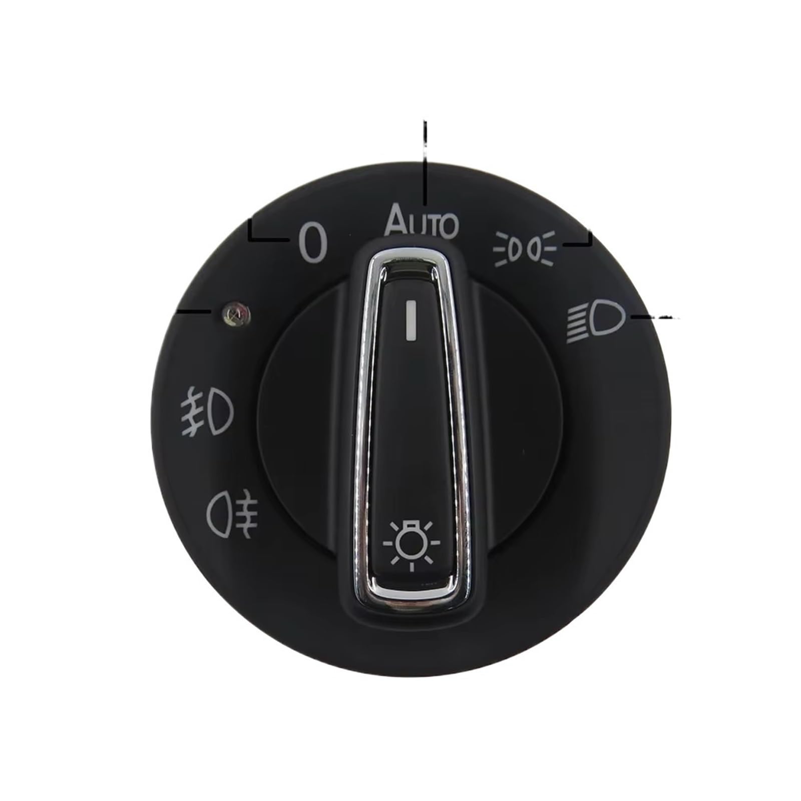 Compatible Con VW Para Sagitar 2015-2019 Para Touran 2003-2011 Para Caddy 2003-2015 Perilla Interruptor Faro Con Sensor Luz Automático Cromado