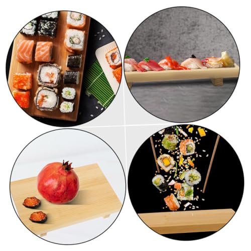 Set de 2 tablas para sushi, estilo japonés, 24x15cm y 27x18cm miniatura 3