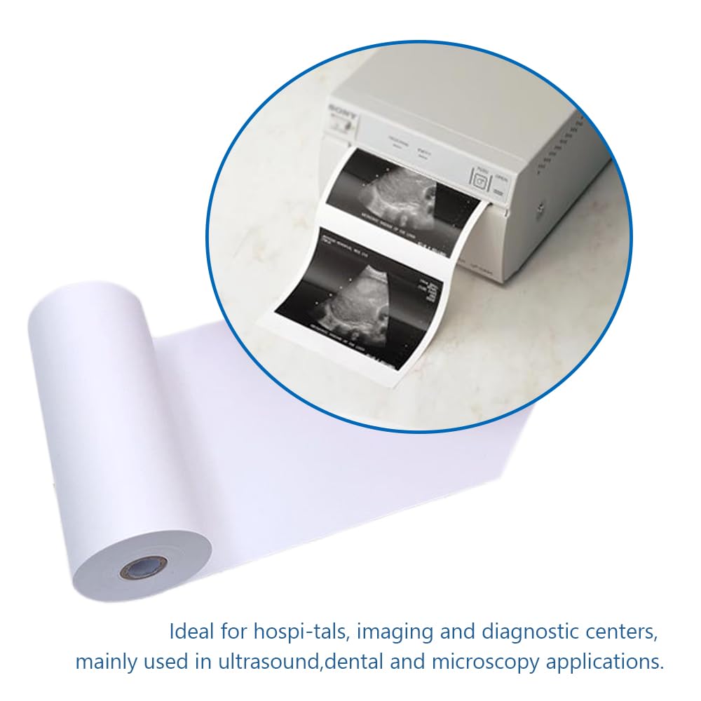 UPP-110HD Ultrasound Video Recording Film Media Thermal Printer Paper, 110mmX20m (10 Rolls)