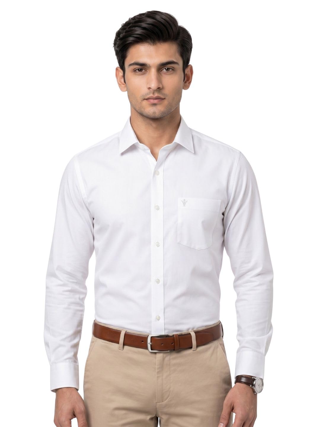 ramraj cotton Men's Solid Full Sleeve Shirt | Prestigious Fit Straight Cut | Ideal for Both Formal and Casual wear-picture-51