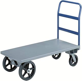 Little Giant R-2448-S 12-Gauge Steel Heavy-Duty Platform Truck with Rubber Tired Wheels, 3000 lbs Capacity, 48