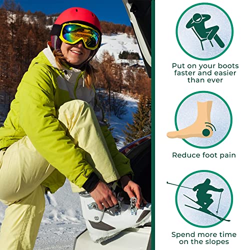 Ski Boot Horn - Tallest Ski Boot Horn, Shoe Horn For Ski And Snowboard Boots, Fits All Ski Boots, Reduces Foot And Ankle Pain, Helps Insert Boot Liners, Great For Skiers Of All Ages… #TOP3